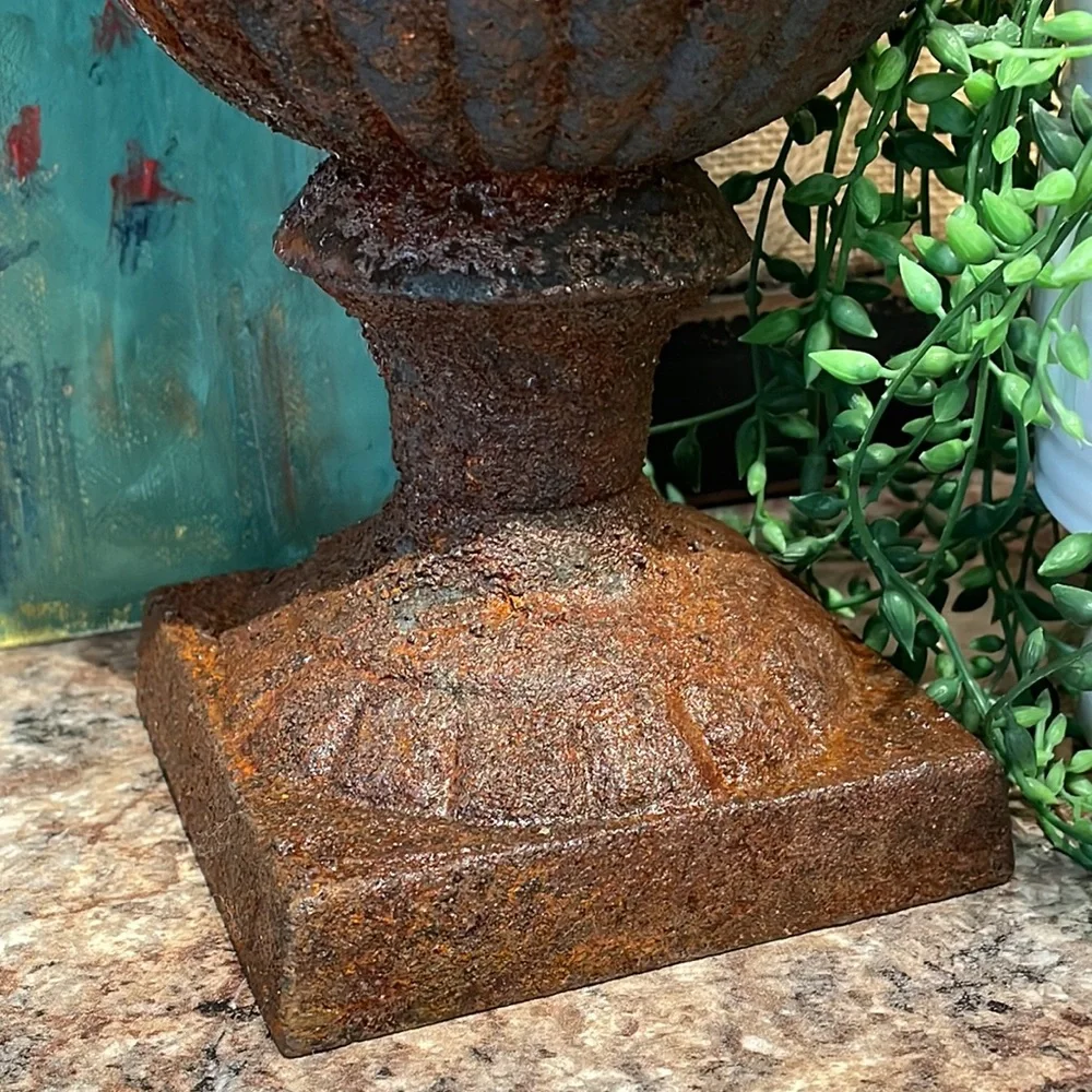 Vintage cast iron planter